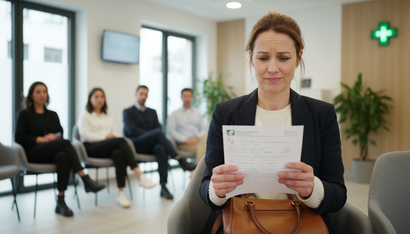 Une ordonnance médicale avec des abréviations
