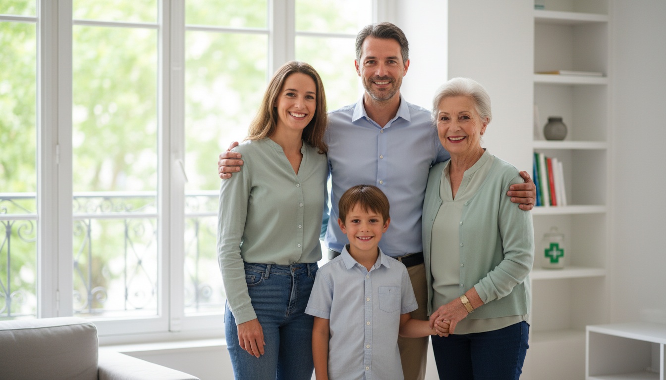 Une famille française en bonne santé