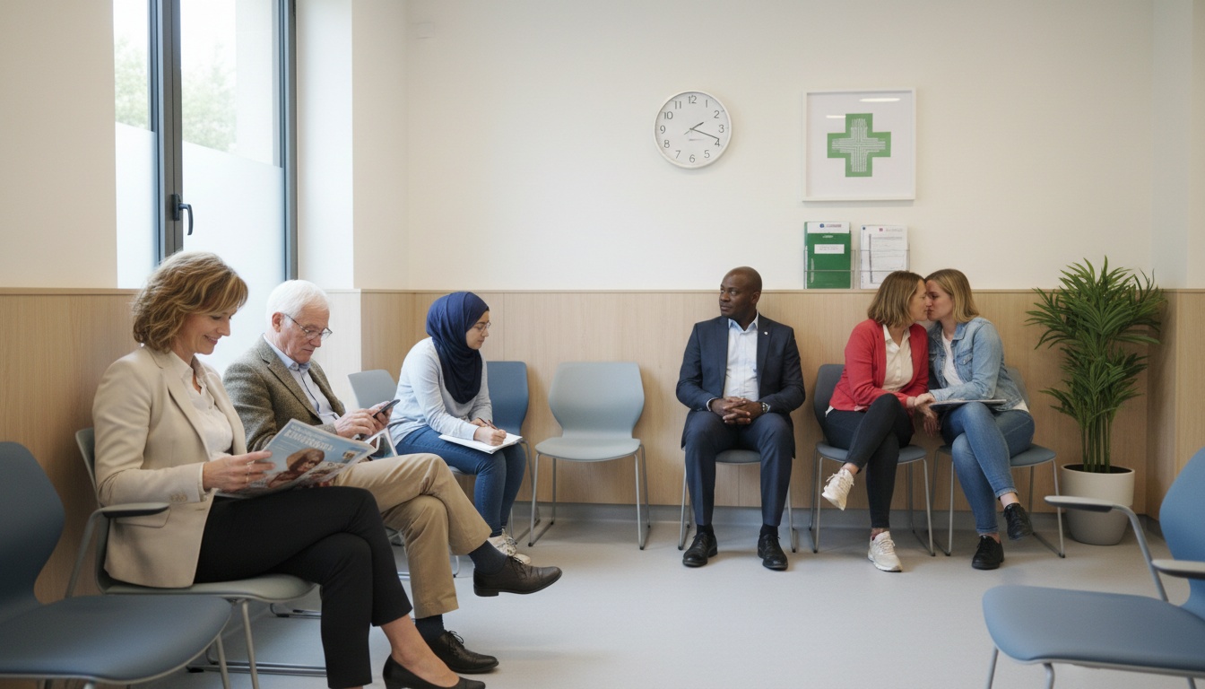 Une salle d'attente médicale